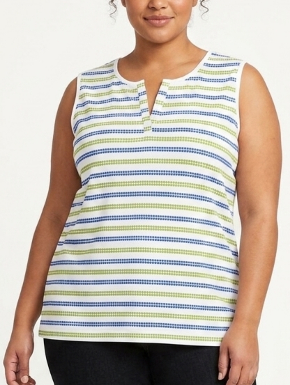 NWT Kim Rogers V-Neck Sleeveless Top (Runs Small)